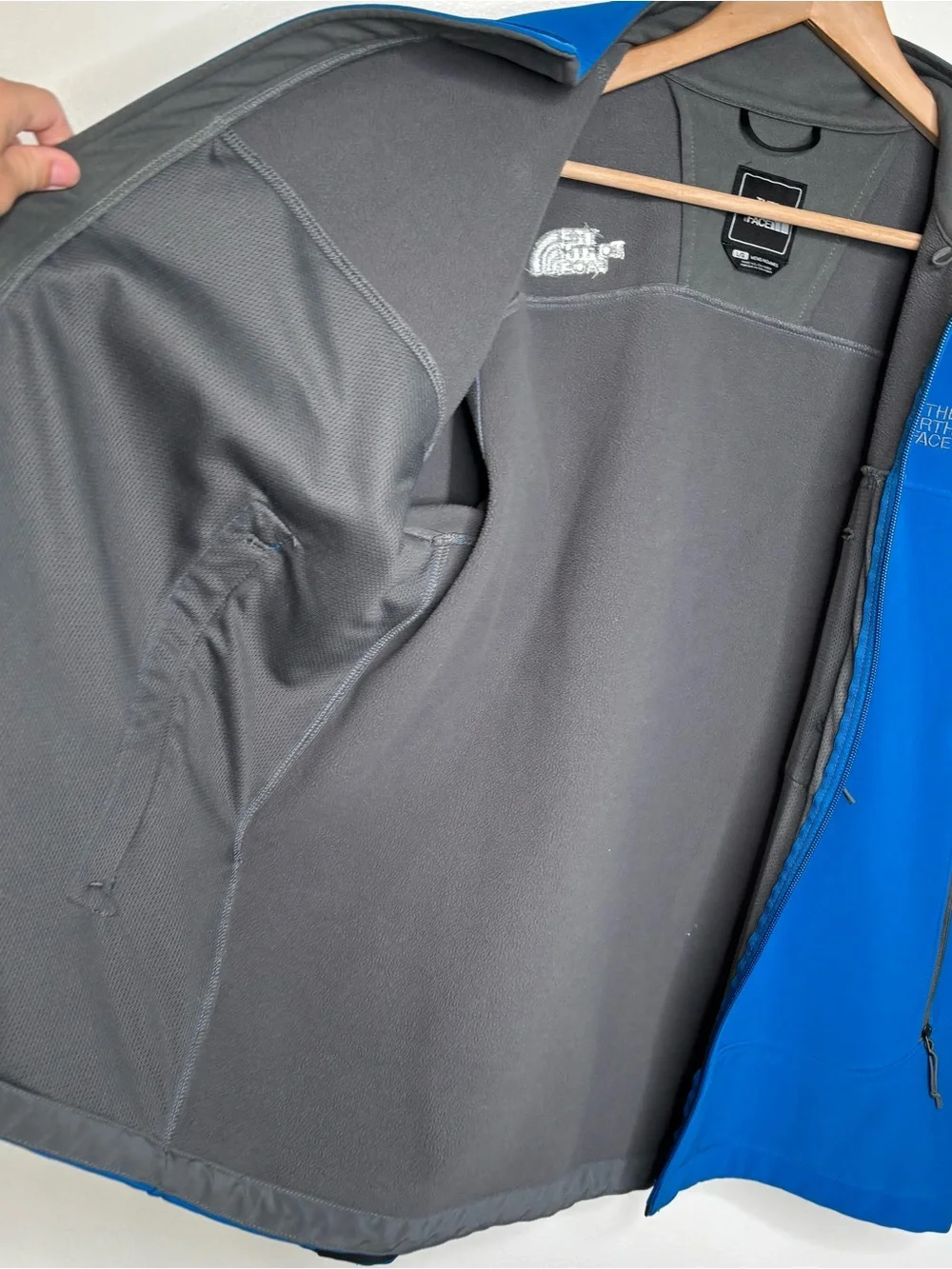 The North Face Apex Bionic Softshell Blue Jacket Mens Large